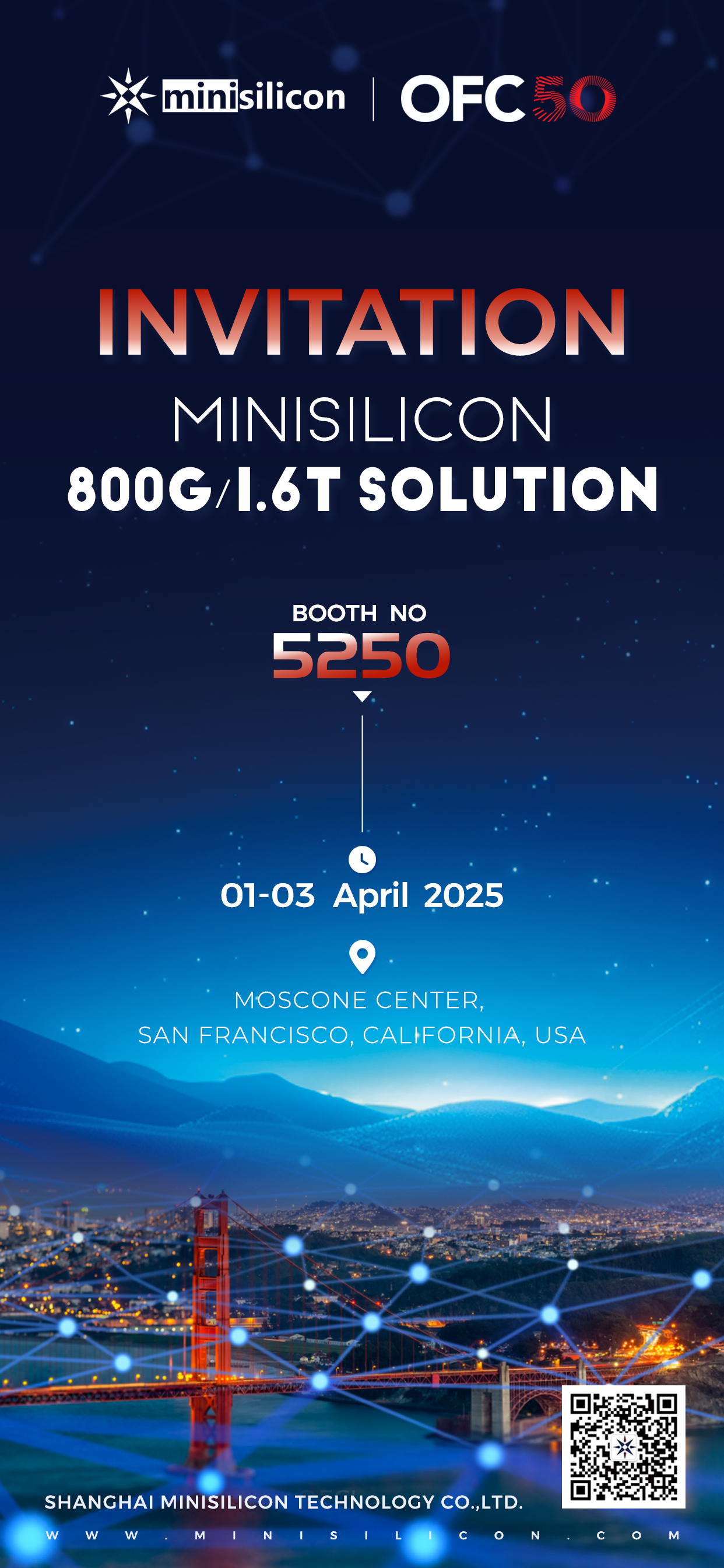 top1体育科技邀请您共赴旧金山OFC盛会-展位5250